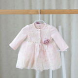 2016 autumn and spring sweet children's wear girls long sleeved dress clothes baby Lace Princess Dress for clothes baby girls