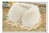 2016 Autumn &amp; Winter Women Scarf Faux Fur Rabbit Collar With Lace Ladie's Fur Shawl Scarves
