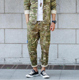 2016 Army Men's Camouflage Cargo Pants Casual Mens Harem Pants Multi Pocket Cargos Trousers Men Casual Long Military Pant