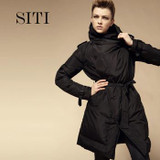 2015 women down warm long gift coat breasted  jacket  parka zipper fashion new winter outerwear suit collar new plus size thick