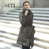 2015 women down warm long gift coat breasted  jacket  parka zipper fashion new winter outerwear suit collar new plus size thick
