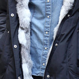2015 women down warm long gift coat  jacket  parka zipper fashion new winter outerwear  rabbit fur collar new plus size thick