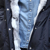 2015 women down warm long gift coat jacket parka zipper fashion new winter outerwear rabbit fur collar new plus size thick