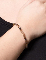 Brown Agate Mini Gemstone Energy Bracelet
