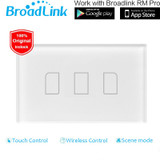 Broadlink TC2 US/AU Standard 1 2 3 Gang Home Automation WiFi Light Switch 110-240V Touch Panel Remote Control by RM2 RM Pro