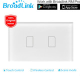 Broadlink TC2 US/AU Standard 1 2 3 Gang Home Automation WiFi Light Switch 110-240V Touch Panel Remote Control by RM2 RM Pro