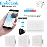 Broadlink TC2 US/AU Standard 1 2 3 Gang Home Automation WiFi Light Switch 110-240V Touch Panel Remote Control by RM2 RM Pro