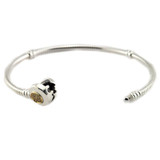 Bracelet Sterling-Silver-Jewelry Two-Tone Signature 14K Gold Bracelets for Women Jewelry Pulseira Masculina Feminina Silver 925 Bracelet Sterling-Silver-Jewelry Two-Tone Signature 14K Gold Bracelets for Women Jewelry Pulseira Masculina Feminina Silver 925