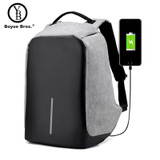 Boyue Bros. Multifunction USB charging Men Laptop Backpacks For Teenager Fashion Male Mochila Leisure Travel backpack anti thief