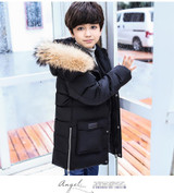 Boys Winter Jacket For Cold Winter Children Thick Duck Down Parkas Animal Fur Collar Kids Outerwear Boy Winter Coat -30 Degree