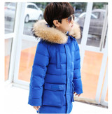 Boys Winter Jacket For Cold Winter Children Thick Duck Down Parkas Animal Fur Collar Kids Outerwear Boy Winter Coat -30 Degree