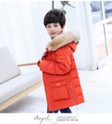 Boys Winter Jacket For Cold Winter Children Thick Duck Down Parkas Animal Fur Collar Kids Outerwear Boy Winter Coat -30 Degree