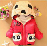 Boys Warm Jackets Children Clothing Girls Cartoon Bear Cotton Outerwear Tops Baby boys Hooded Coat Winter Kids Jacket Clothes