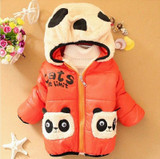 Boys Warm Jackets Children Clothing Girls Cartoon Bear Cotton Outerwear Tops Baby boys Hooded Coat Winter Kids Jacket Clothes