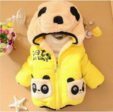 Boys Warm Jackets Children Clothing Girls Cartoon Bear Cotton Outerwear Tops Baby boys Hooded Coat Winter Kids Jacket Clothes