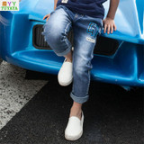 Boys Pants Pioneer Kids Boy Jeans Elastic Waist Casual Jeans Spring Autumn Boys Jeans Children's Fashion Teenager Boys' Trousers