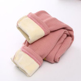 Boys Girls Winter Warm Pants Kids Plush Legging Baby Cotton Trousers Winter Thick Leggings For Baby 1-4 Years