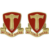 18th Support Battalion Unit Crest (We Forge Ahead)