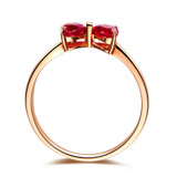 18K Rose Gold Plated Red Ruby Ring Real 925 Sterling Silver Gemstone Rings for Women Butterfly Flower Love Fine Jewelry Wedding 18K Rose Gold Plated Red Ruby Ring Real 925 Sterling Silver Gemstone Rings for Women Butterfly Flower Love Fine Jewelry Wedding