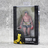 18cm NECA Rocky III ROCKY BALBOA CLUBBER LANG 40th Anniversary PVC Action Figure Collectible Model Toy
