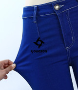 1893 Youaxon Women`s Brand New Plus Size High Waist Blue Stretch Skinny True Denim Jean For Woman Jeans