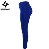 1893 Youaxon Women`s Brand New Plus Size High Waist Blue Stretch Skinny True Denim Jean For Woman Jeans