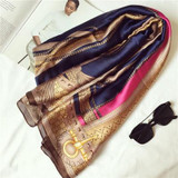 180x90CM Silk Scarf Women Fashion Designer Brand Scarves Casual Shawls Sjaal Print Foulards Femme Luxury echarpe