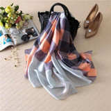 180x90CM Silk Scarf Women Fashion Designer Brand Scarves Casual Shawls Sjaal Print Foulards Femme Luxury echarpe