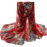 180cmX90cm 2016 Women Scarves Print 6 Color Voile New Scarves Long Stoles Wraps Shawl Scarf Women Bufandas Mujeres Foulard Femme