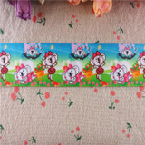 18020801,New arrival 1" (25mm) and 1.5" 38mm 10 yards animals printed grosgrain ribbons cartoon ribbon DIY handmade materials