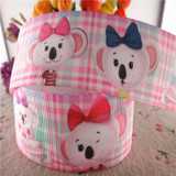 18020801,New arrival 1" (25mm) and 1.5" 38mm 10 yards animals printed grosgrain ribbons cartoon ribbon DIY handmade materials