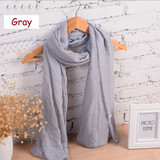 180*80cm Classic Solid Colors Scarf And Shawl Autumn Winter Scarf For Women Scarf High Quality Echarpes Foulards Femme