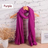 180*80cm Classic Solid Colors Scarf And Shawl Autumn Winter Scarf For Women Scarf High Quality Echarpes Foulards Femme