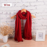 180*80cm Classic Solid Colors Scarf And Shawl Autumn Winter Scarf For Women Scarf High Quality Echarpes Foulards Femme
