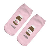 18 style 1pair/pack 3d white "nutella"Charactor Unisex Socks Hot women's unisex socks Polyester Fashion 19*8cm Women Socks
