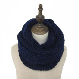 18 Colors Warm Winter Knitted Scarf Women Fashion Scarves Neck Circle Wool Cashmere Scarves Pashmina Scarf FS047