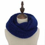 18 Colors Warm Winter Knitted Scarf Women Fashion Scarves Neck Circle Wool Cashmere Scarves Pashmina Scarf FS047