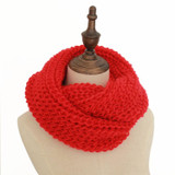 18 Colors Warm Winter Knitted Scarf Women Fashion Scarves Neck Circle Wool Cashmere Scarves Pashmina Scarf FS047