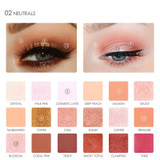 18 Full Color Matte Diamond Glitter Eyeshadow Palette Makeup Eyeshadow Palette Cosmetics Professional By FOCALLURE