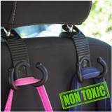 Car Back Seat Headrest Hanger Holder Hooks for Purse Grocery Bag Handbag Cloth Coat Universal Vehicle Trunk Storage Organizer Heavy Duty Purse Hook Drop Stop Gadget Car Accessories for Women Men