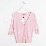 18 Candy Colors Autumn Summer Spring Women V-Neck Knitted Casual Loose Sweaters Cardigans Lady Knitting Outwear