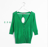18 Candy Colors Autumn Summer Spring Women V-Neck Knitted Casual Loose Sweaters Cardigans Lady Knitting Outwear