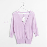 18 Candy Colors Autumn Summer Spring Women V-Neck Knitted Casual Loose Sweaters Cardigans Lady Knitting Outwear