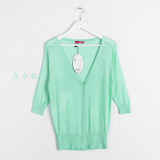 18 Candy Colors Autumn Summer Spring Women V-Neck Knitted Casual Loose Sweaters Cardigans Lady Knitting Outwear