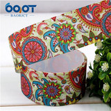 1741212,OOT BAORJCT 38mm 10yard/lot flower Ribbons Thermal transfer Printed grosgrain Wedding Accessories DIY handmade material
