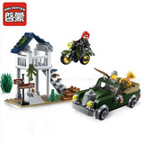 1708 ENLIGHTEN WW2 Military US Army Pilot Soldier Battle Model Building Blocks DIY Figure Toys For Children Compatible Legoe