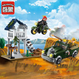 1708 ENLIGHTEN WW2 Military US Army Pilot Soldier Battle Model Building Blocks DIY Figure Toys For Children Compatible Legoe