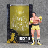 17.5cm 4 Styles America NECA Rocky III Figure Rocky Balboa Clubber Lang 40th Anniversary Boxer PVC Figure Action Model Toys Gift