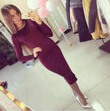 2017 Autumn Womens Sheath Office Dresses Solid Skinny Short Sleeve Knee-Length Robe Bandage Dress Feamle Vestidos 2017 Autumn Womens Sheath Office Dresses Solid Skinny Short Sleeve Knee-Length Robe Bandage Dress Feamle Vestidos