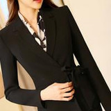 2017 autumn winter Work Wear Women's Blazer OL Fashion Plus Size Professional Formal Long Sleeve Jacket Office Ladies Slim Coat